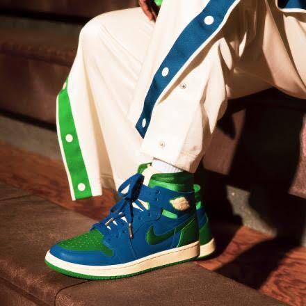 生産終了 27cm US10 Aleali May Nike Wmns Air Jordan 1 Zoom CMFT SP Califia comfort アレイリメイ エアジョーダン royal green 青 緑 白_画像8