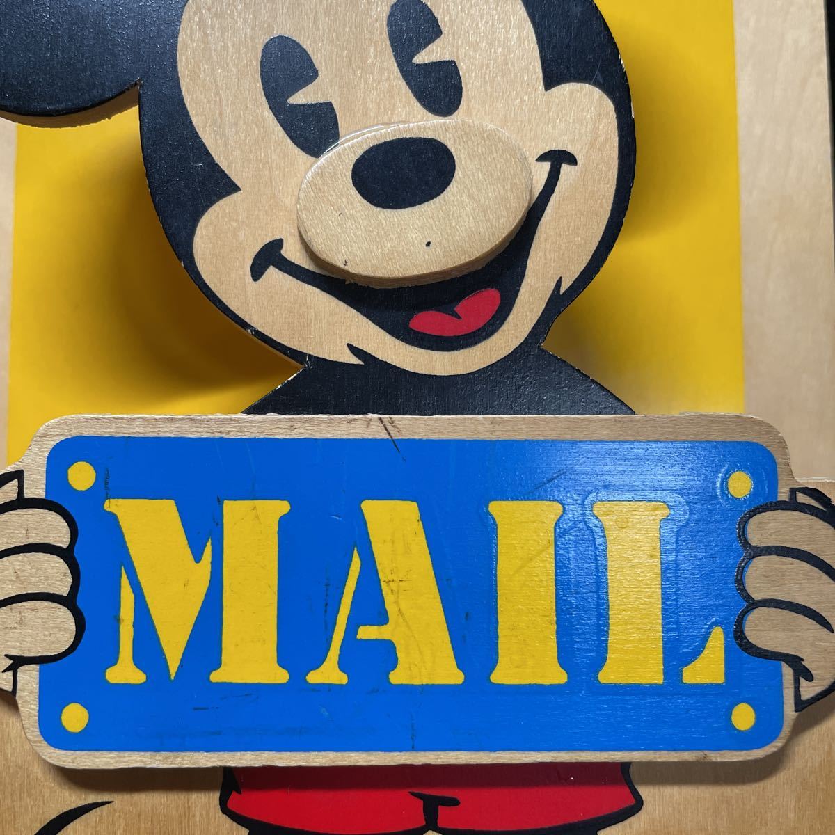 Paypayフリマ 当時物 昭和レトロ ミッキーマウス ディズニー 木製 Mail レターラック Paypayフリマ 当時物 昭和レトロ ミッキーマウス ディズニー 木製 Mail レターラック