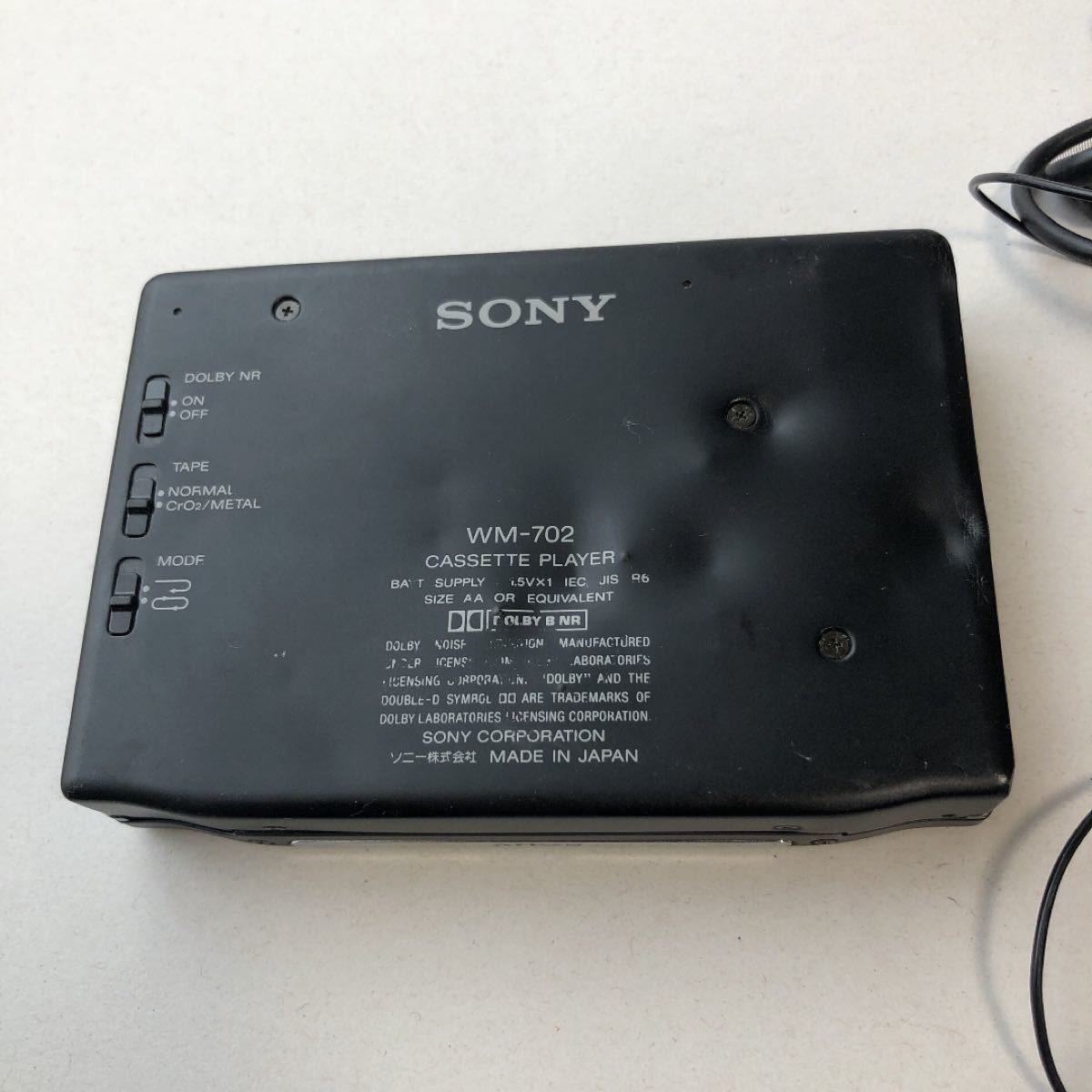 SONY ソニー ウォークマンWALKMAN カセットプレーヤーWM−702 SONY ソニー ウォークマンWALKMAN カセットプレーヤーWM−702