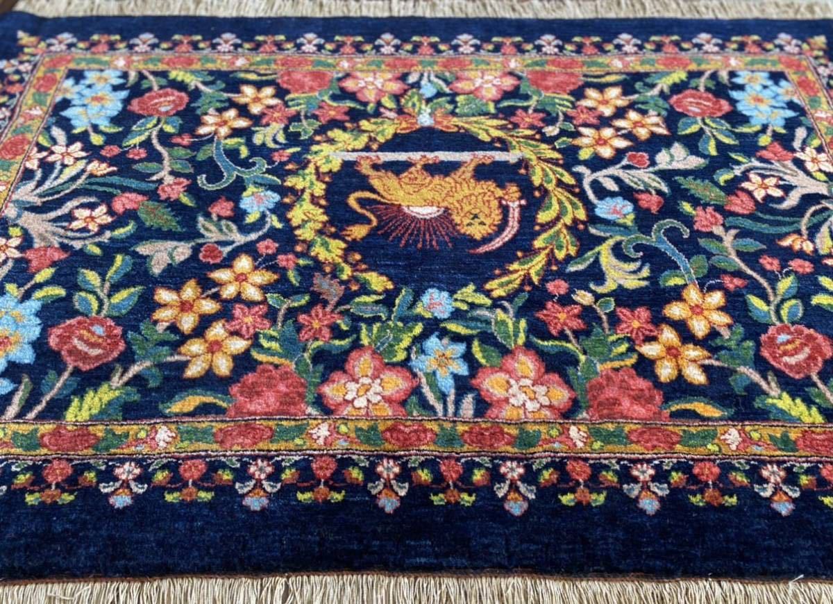 カシュガイ族 手織り絨毯 151×94cm_画像5