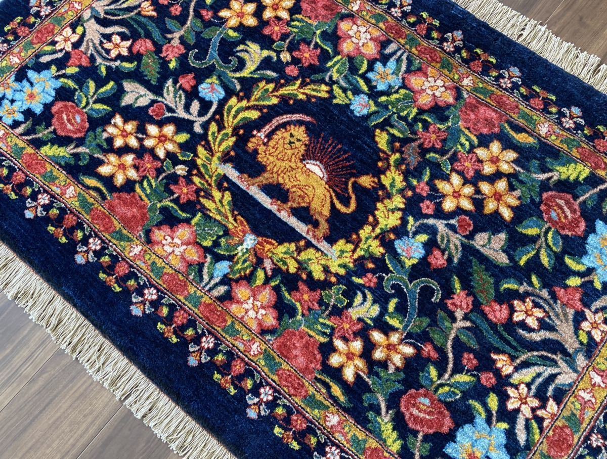 カシュガイ族 手織り絨毯 151×94cm_画像7