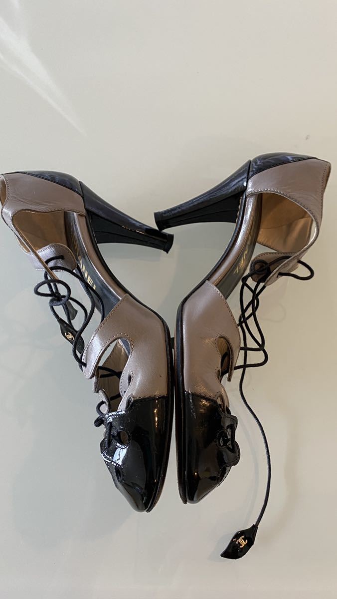 CHANELシャネル編み込みハイヒールパンプス art-school.ks.ua