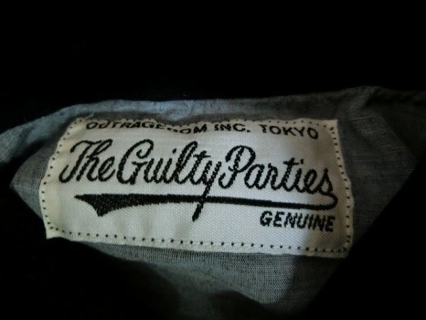 the Guilty Parties Wacko Maria 半袖シャツ M ブラック レーヨン ギルティパーティーズ ワコマリア_画像3