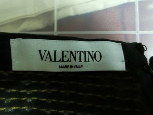 VALENTINO 膝丈スカート ブラウン 6 ヴァレンチノ_画像3
