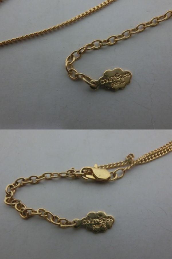 Courreges Heart necklace pendant Gold Courreges 