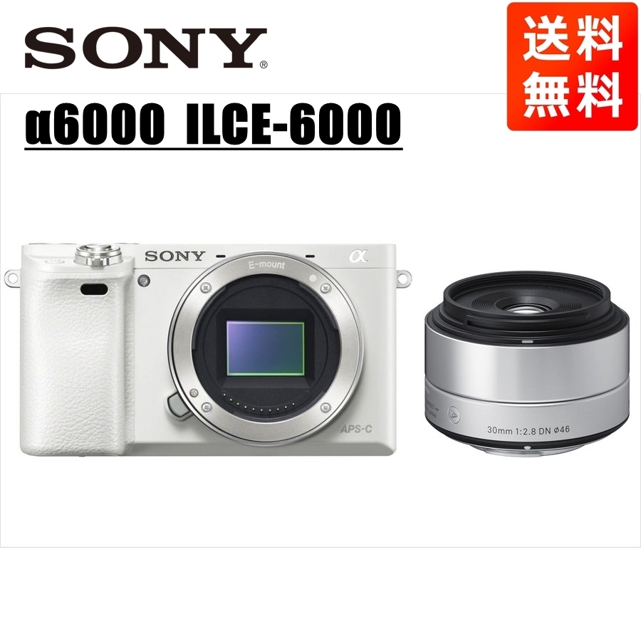最安値 ホワイトボディ α6000 SONY ソニー シグマ カメラ 中古 ミラー