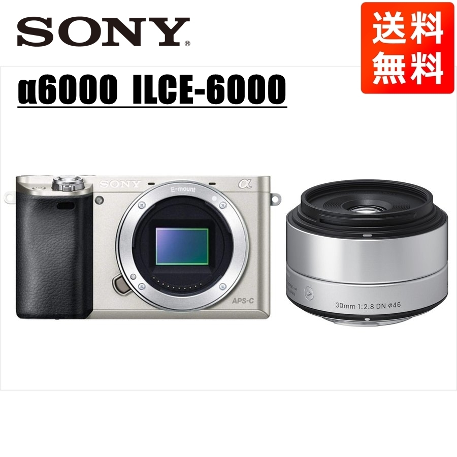 リアル シルバーボディ α6000 SONY ソニー シグマ カメラ 中古 ミラー