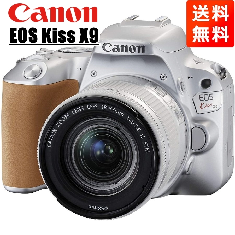 キヤノン Canon EOS Kiss X9 EF-S 18-55mm STM 標準 レンズセット シルバー 手振れ補正 デジタル一眼レフ カメラ 中古