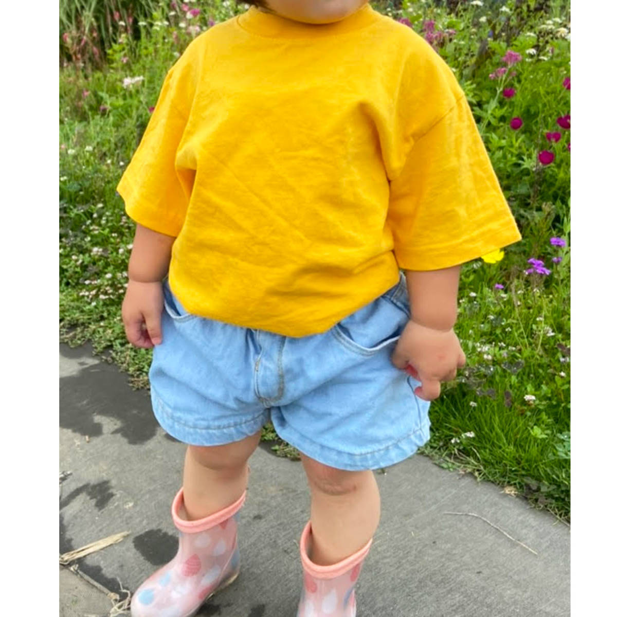 LOS ANGELES APPAREL　ロサンゼルスアパレル　キッズTシャツ　ブラック サイズ2T　KIDS Toddler 6.5oz Garment Dye　子供服_画像3