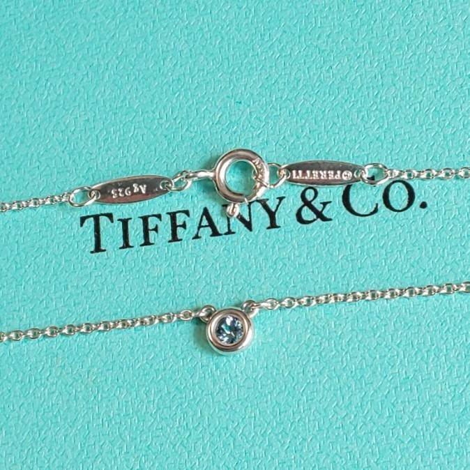 ティファニー バイザヤード アクアマリンネックレスTIFFANY&Co