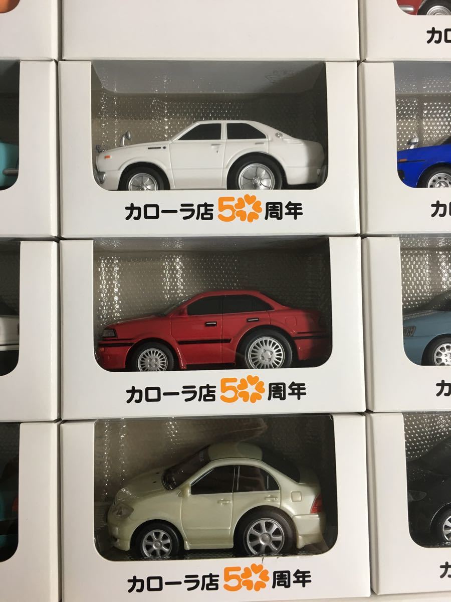 【非売品】トヨタカローラ50周年記念プルバックミニカー11台セット