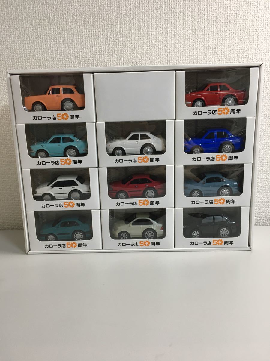 【非売品】トヨタカローラ50周年記念プルバックミニカー11台セット