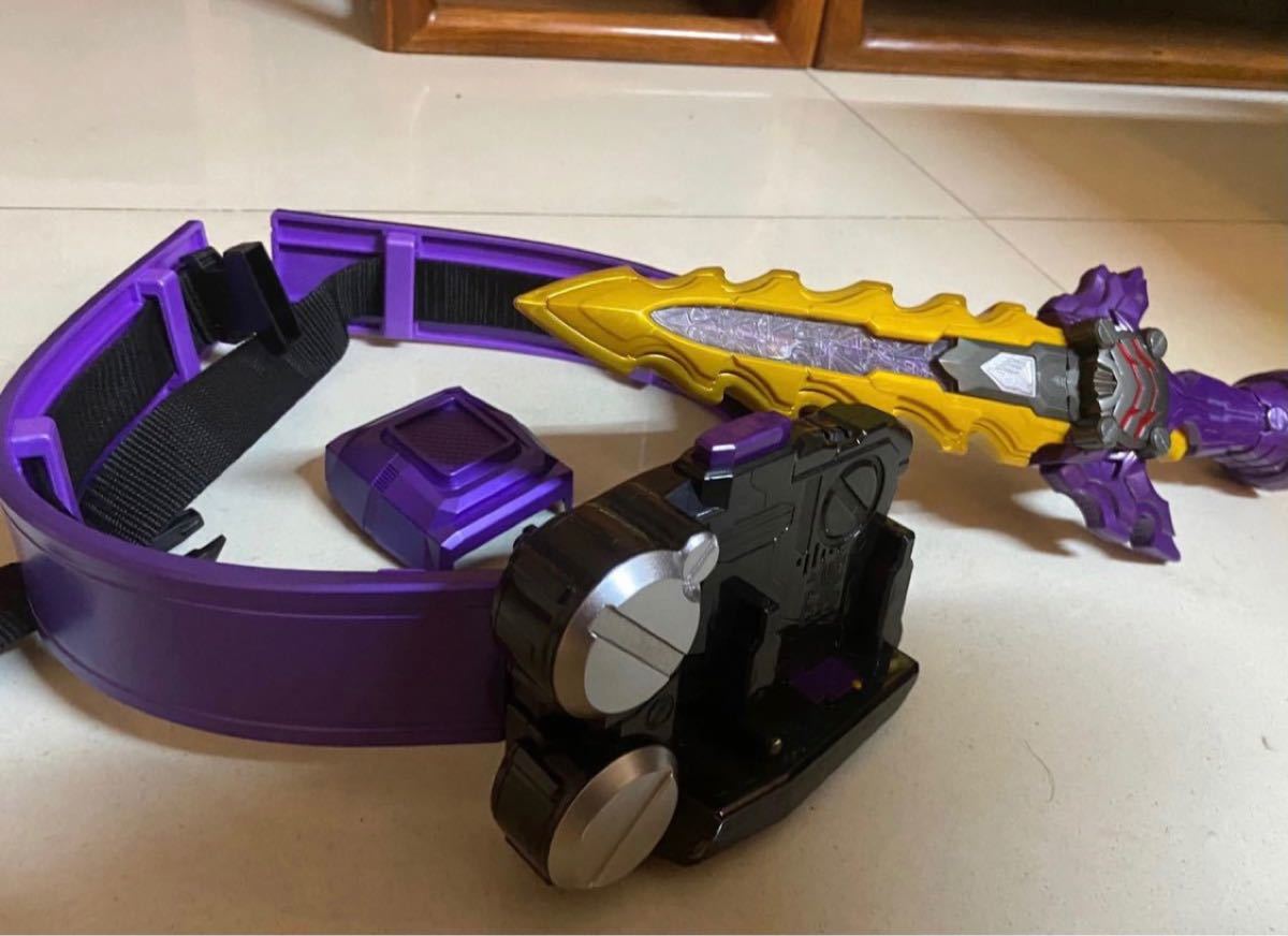 仮面ライダーセイバー 邪剣カリバードライバー 闇黒剣月闇 改造帯 延長ベルト csm風