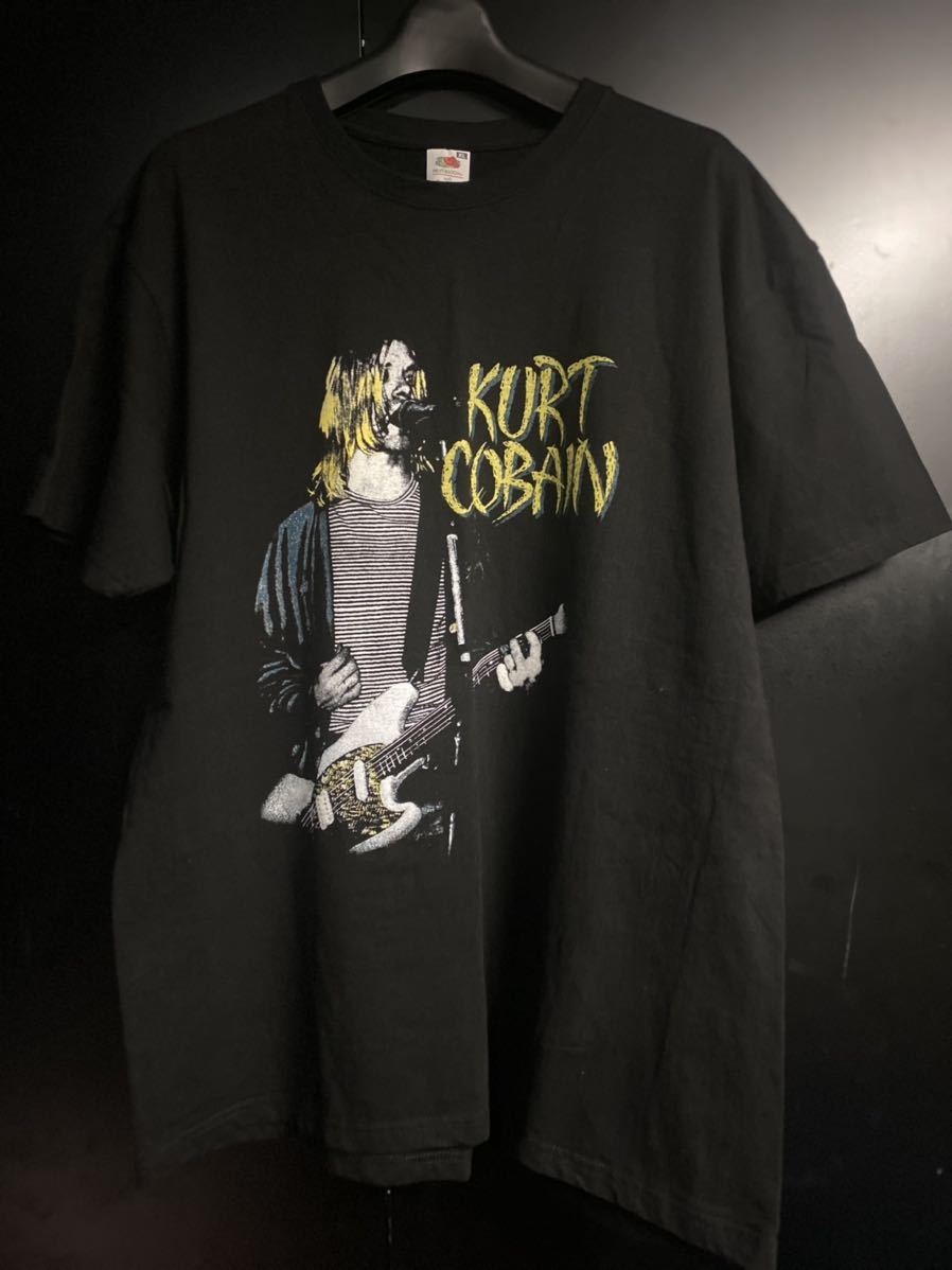 希少　カートコバーン　Tシャツ　ブラック　サイズXL ニルヴァーナ　KURT COBAIN NIRVANA Tシャツ　ヴィンテージ　_画像1