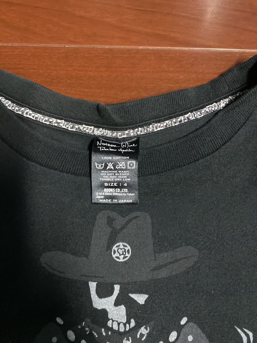 初期　ナンバーナイン　スカルTシャツ　サイズ4 ブラック　正規品　NUMBER (N)INE 宮下貴裕　オリジナル_画像3