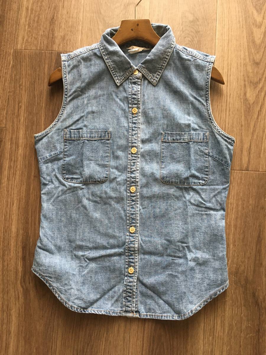 J.CREW J.クルー デニムシャツ　ノースリーブ　ヴィンテージ