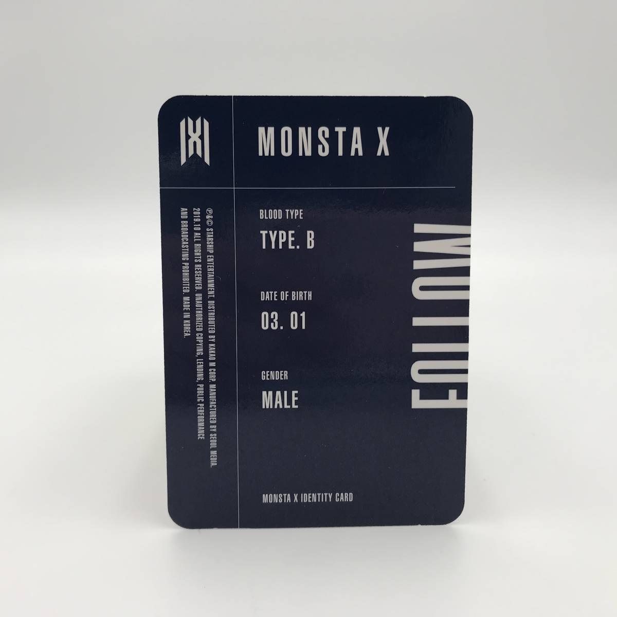 MONSTA X/FOLLOW/ウォノ/WONHO/トレカ/1524_画像2