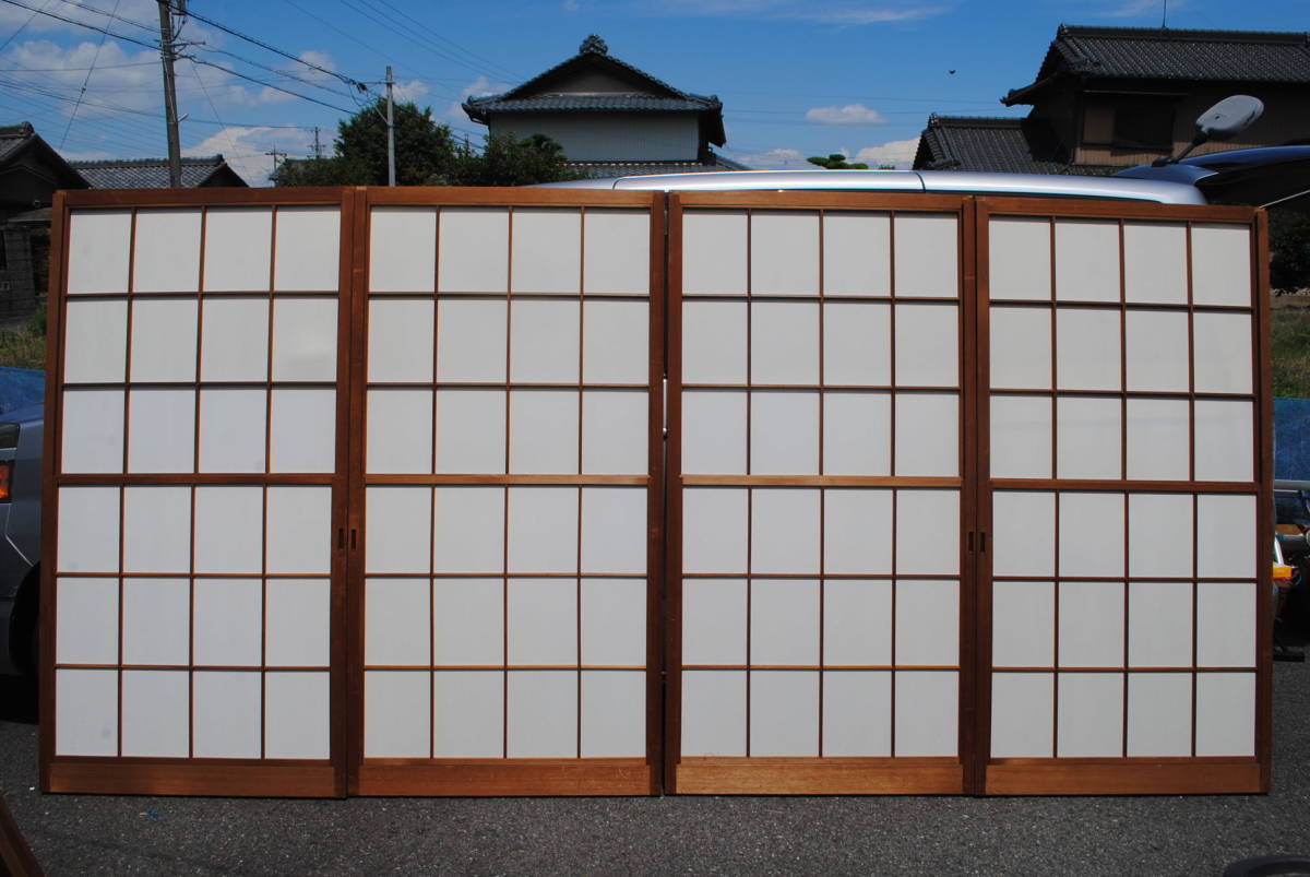 売れ筋介護用品も! 中7 4枚組 猫間障子 1762x900x32ミリ 障子 売れ筋介護用品も! 中7 4枚組 猫間障子 1762x900x32ミリ 障子