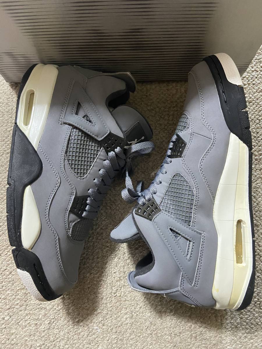 てになりま ヤフオク! - NIKE AIR JORDAN 4 RETRO COOL GREY US9.5 27.5c... のジャンプ