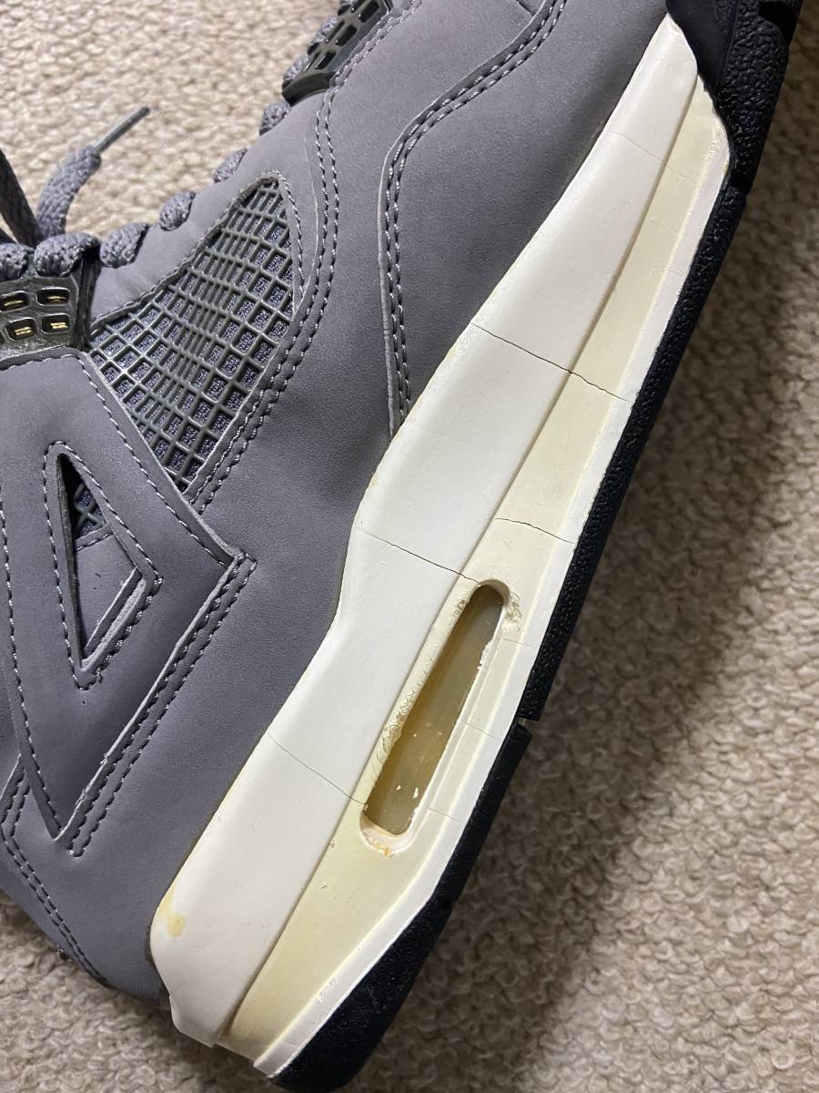 てになりま ヤフオク! - NIKE AIR JORDAN 4 RETRO COOL GREY US9.5 27.5c... のジャンプ