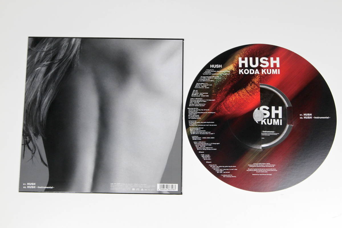 倖田來未■ライブ会場・ファンクラブ・mu-moショップ限定盤CD【HUSH】豪華アナログサイズ(12インチ)ジャケット仕様_画像2