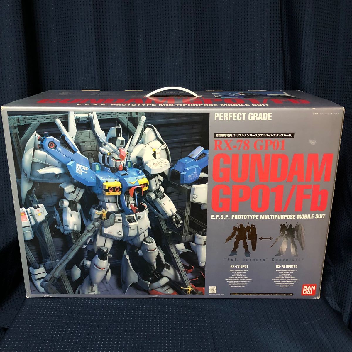 BANDAI PG パーフェクトグレード RX-78 ガンダムGP01/Fb 初回限定特典付き 未組立品