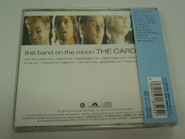CD/The Cardigans/First Band Of The Moon/帯付き/JAPAN盤/1996年盤/POP-9050/ 試聴検査済み_新品ケースに取替え済みです。
