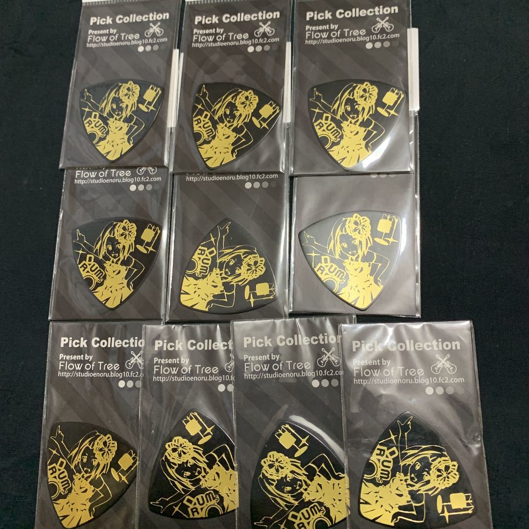 Tanakasan Shop 同人グッズ アニメ ギターピック けいおん 田井中律 黒 10個セット エアコミケ Tanakasan Shop 同人グッズ アニメ ギターピック けいおん 田井中律 黒 10個セット エアコミケ