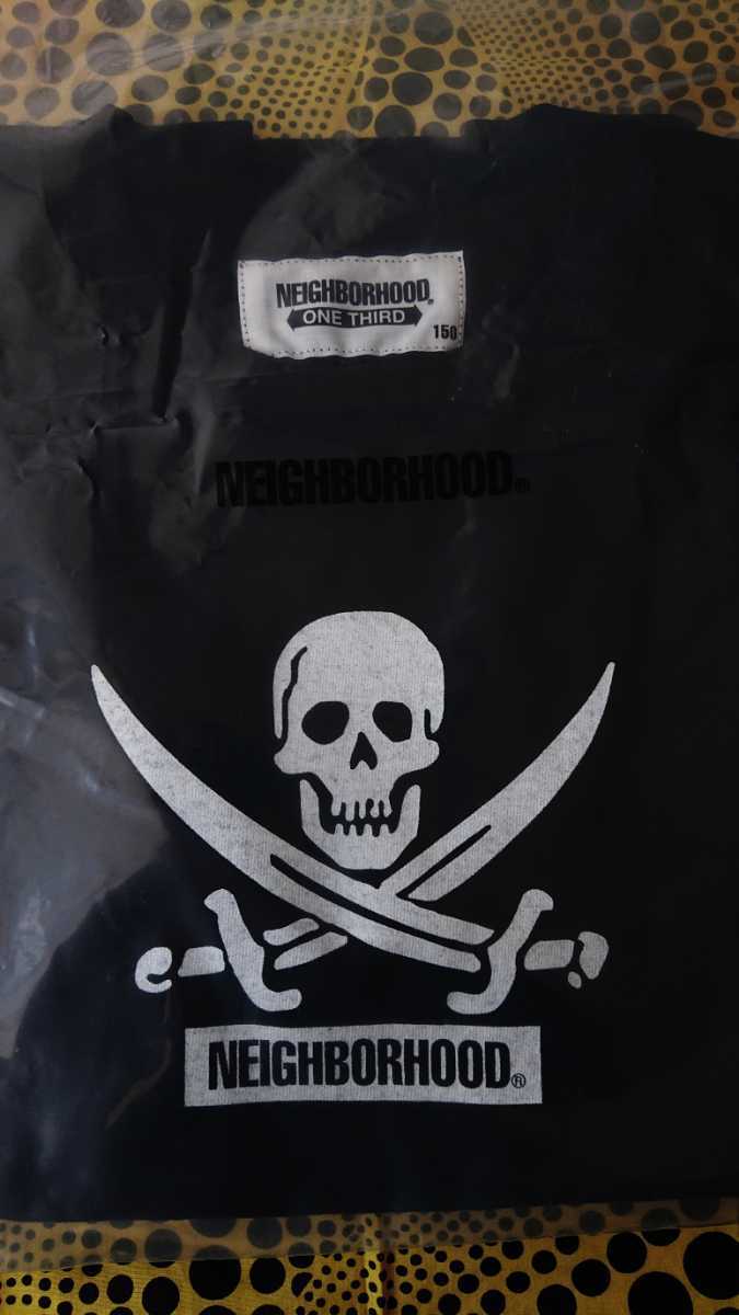 いいスタイル Tシャツ THIRD ONE NEIGHBORHOOD 150cm 新品 ブラック ネイバーフッド ドクロ パイレーツ logo box 半袖Tシャツ
