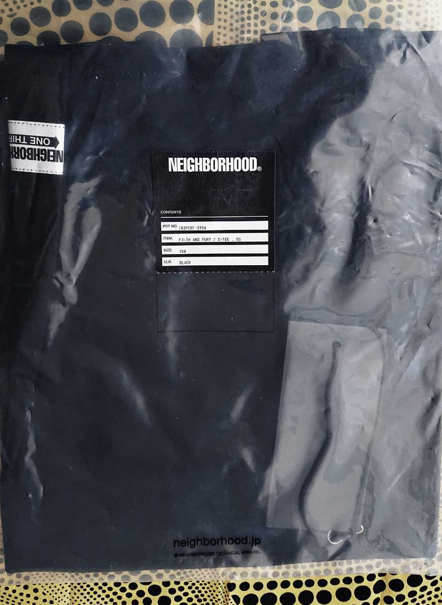 新品 150cm NEIGHBORHOOD ONE THIRD Tシャツ ブラック box logo パイレーツ ドクロ ネイバーフッド _画像3