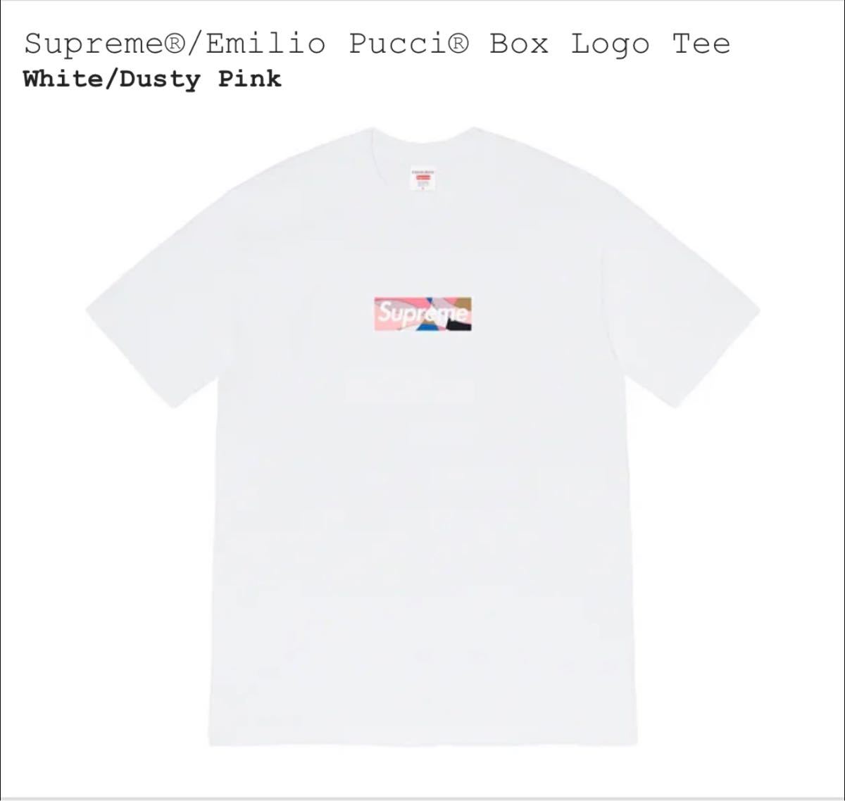 新品　supreme Emilio Pucci Box Logo Tee boxlogo tee シュプリーム プッチ Mサイズ