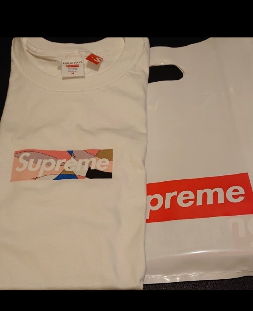 新品　supreme Emilio Pucci Box Logo Tee boxlogo tee シュプリーム プッチ Mサイズ