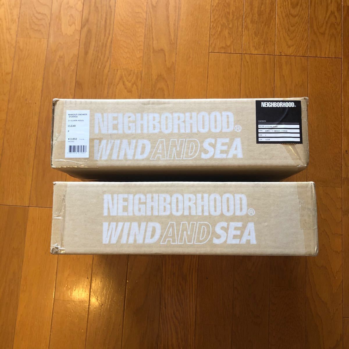 2個セット neighborhood wind and sea sneaker strage スニーカー