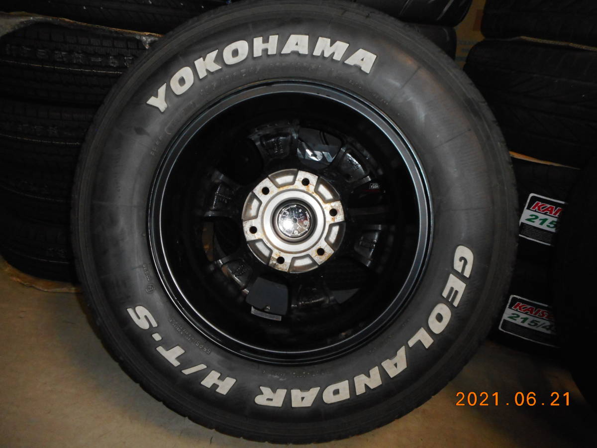 Koma タイヤホイール４本セット　15インチ　６穴　社外品　YOKOHAMA GEOLANDAR H/T-S 195/80R15 15-6J OFFSET33 ハイエース　キャラバン_画像6