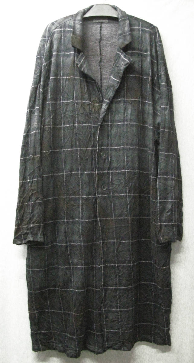 ヨウジヤマモトプールオム：ムラ染め ロング ジャケット / コート （ アーカイブ Yohji Yamamoto pour Homme Long Jacket / Coat