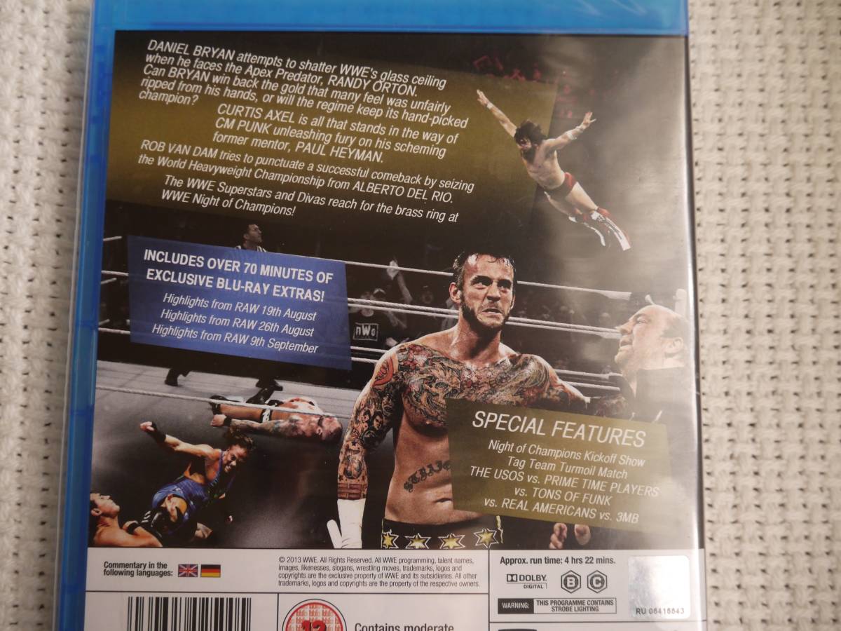  Blue-ray WWE Night ob Champion 2013 Professional Wrestling CM punk Daniel Brian new goods unopened hard-to-find Amazon buy goods 