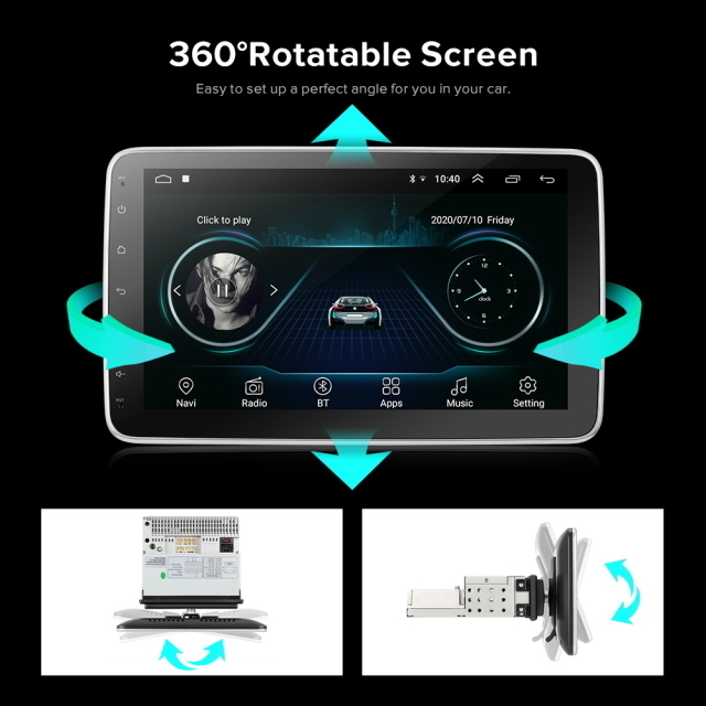 アンドロイド9.1搭載 大画面10インチandroid9.1カーナビゲーション ...
