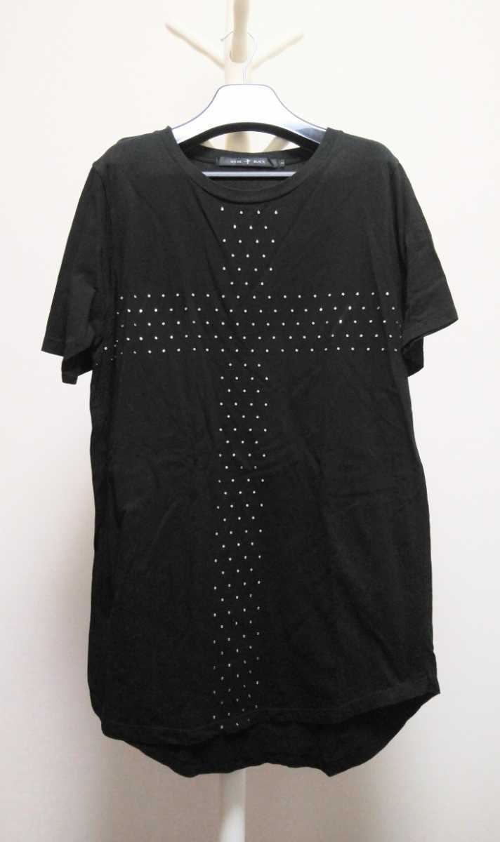 17SS NO ID BLACK заклепки Cross футболка cut and sewn размер 2 обычная цена 10780 NOIDno- I ti