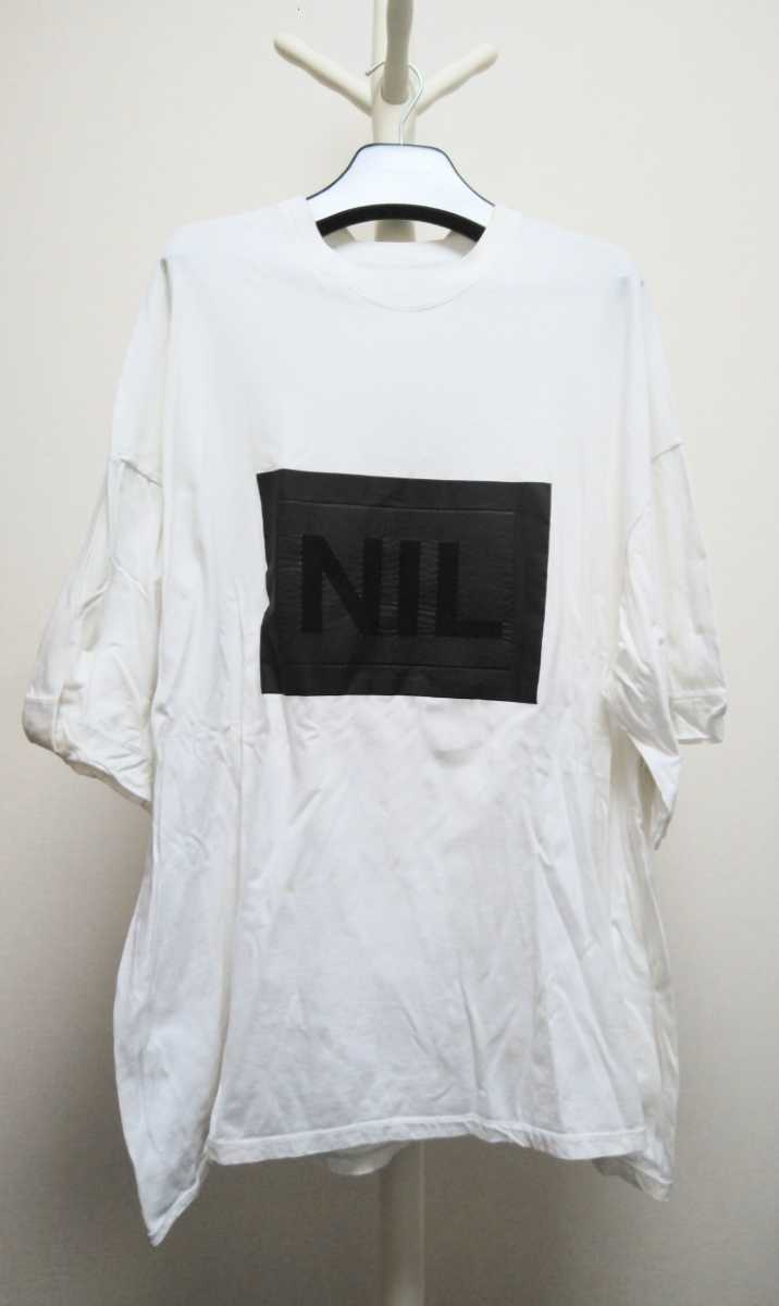 ニルズ　NILOS 18AW　ロゴ　パッチワーク　カットソー　Ｔシャツ　ホワイト　サイズ３_画像1