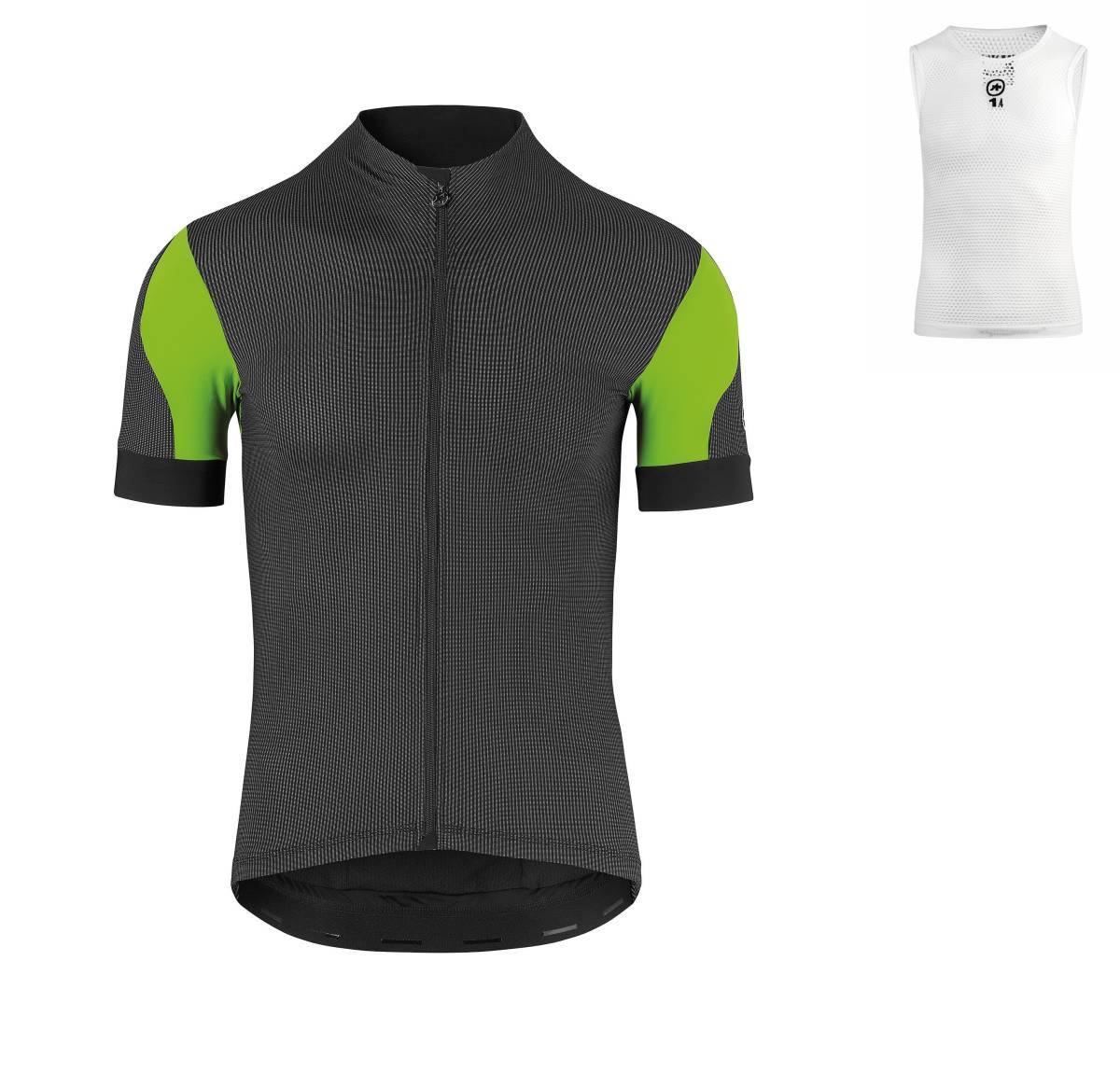 Assos アソス ASSOS SS.RALLYTREKKING JERSEY_EVO7 ジャージ　S PITON GREEN & skinfoil hotSummer evo7 base layer sleeveless white S