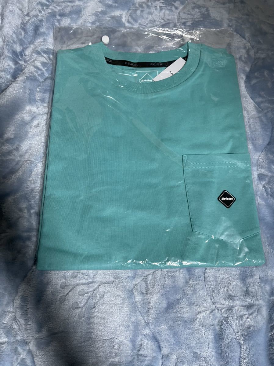 【新品タグ付き】 21SS 新品 FCRB f.c real bristol エフシーレアルブリストル SOPHNET ソフ MINI EMBLEM POCKET TEE Tシャツ LIGHT BLUEの画像9