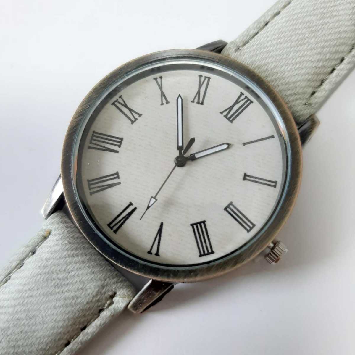 新品　腕時計　シンプル　カジュアル　白　アイボリー 3_画像3