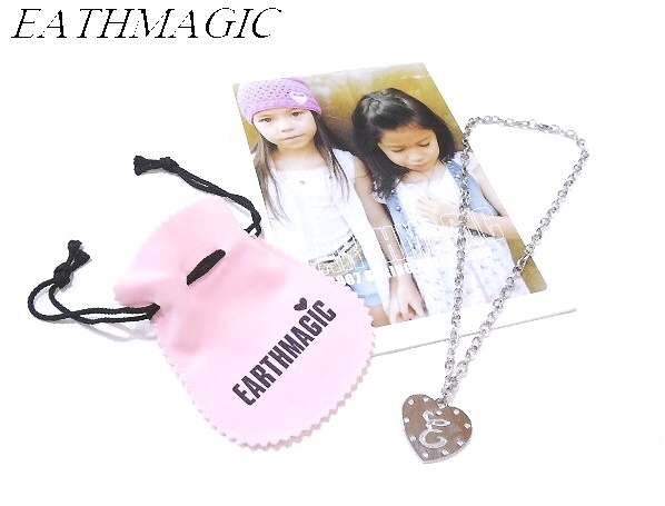 ⚜ アースマジック EARTHAHGIC ハートネックレス / 巾着付き【シルバー】未使用品