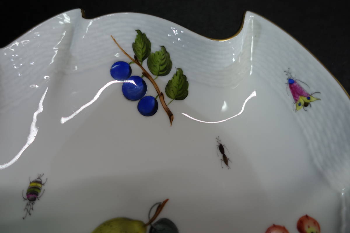 ヘレンド HERENDフルーツコンポジション リーフディシュ ヘレンド HERENDフルーツコンポジション リーフディシュ