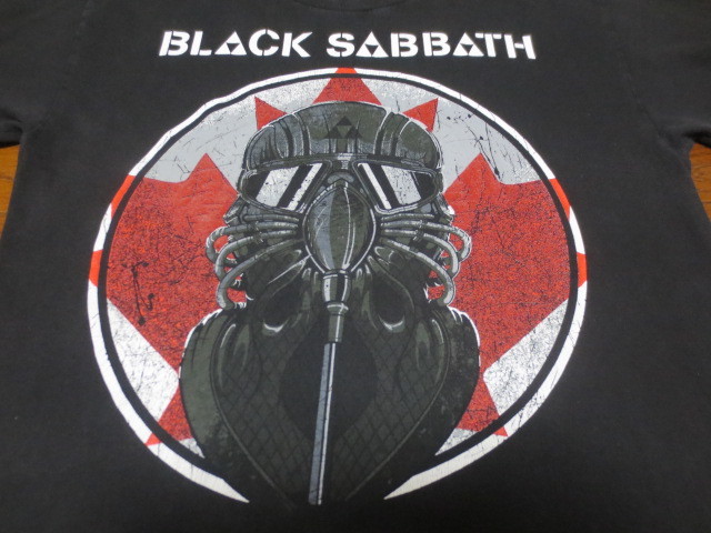 ＢＬＡＣＫ　ＳＡＢＢＡＴＨ　２０１４　ブラックサバス　半袖　ツアープリントティーシャツ　黒　Ｌ　メキシコ製_画像1