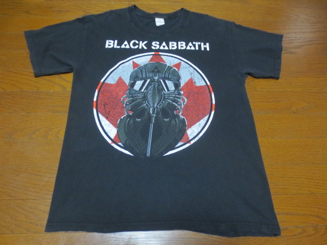 ＢＬＡＣＫ　ＳＡＢＢＡＴＨ　２０１４　ブラックサバス　半袖　ツアープリントティーシャツ　黒　Ｌ　メキシコ製_画像2