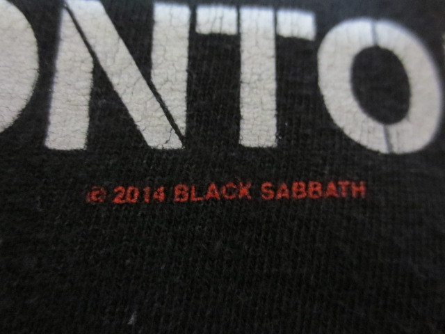 ＢＬＡＣＫ　ＳＡＢＢＡＴＨ　２０１４　ブラックサバス　半袖　ツアープリントティーシャツ　黒　Ｌ　メキシコ製_画像7