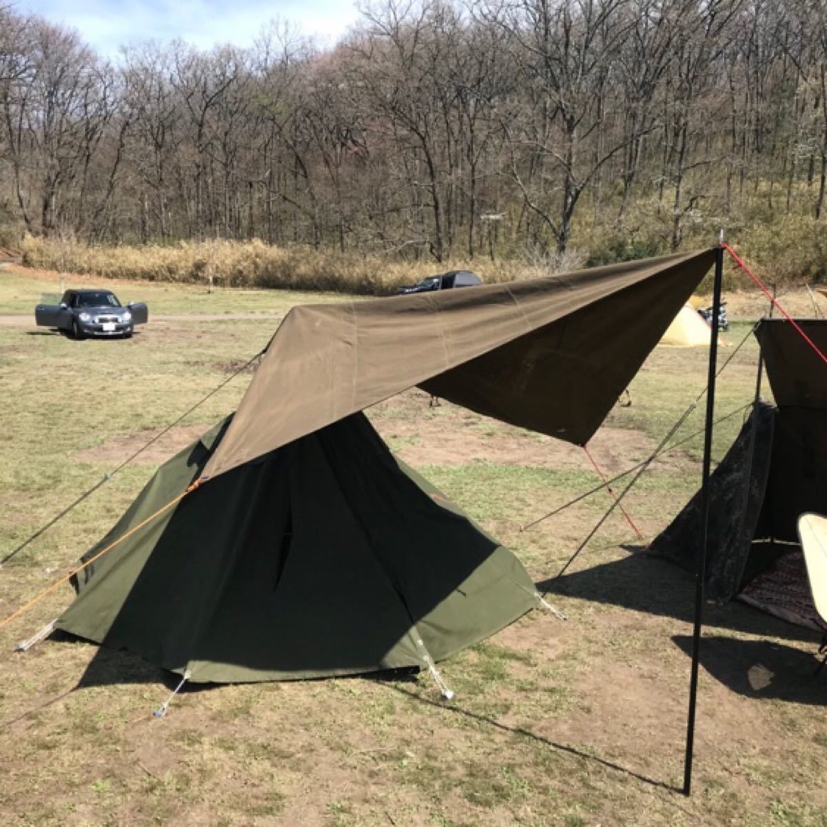 ソ連軍幕 プラシパラトカ 革紐付き ソビエト連邦共和国 赤軍 ソロキャンプ So6 ソビエト軍 軍放出品 キャンプ テント