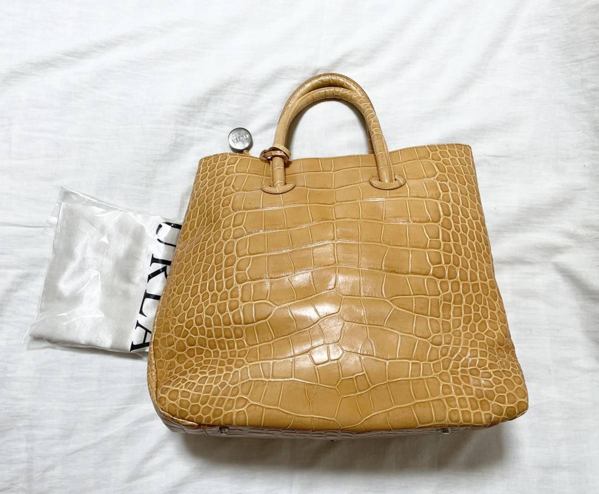 ヤフオク! - イタリア製 FURLA フルラ クロコ型押し レザー