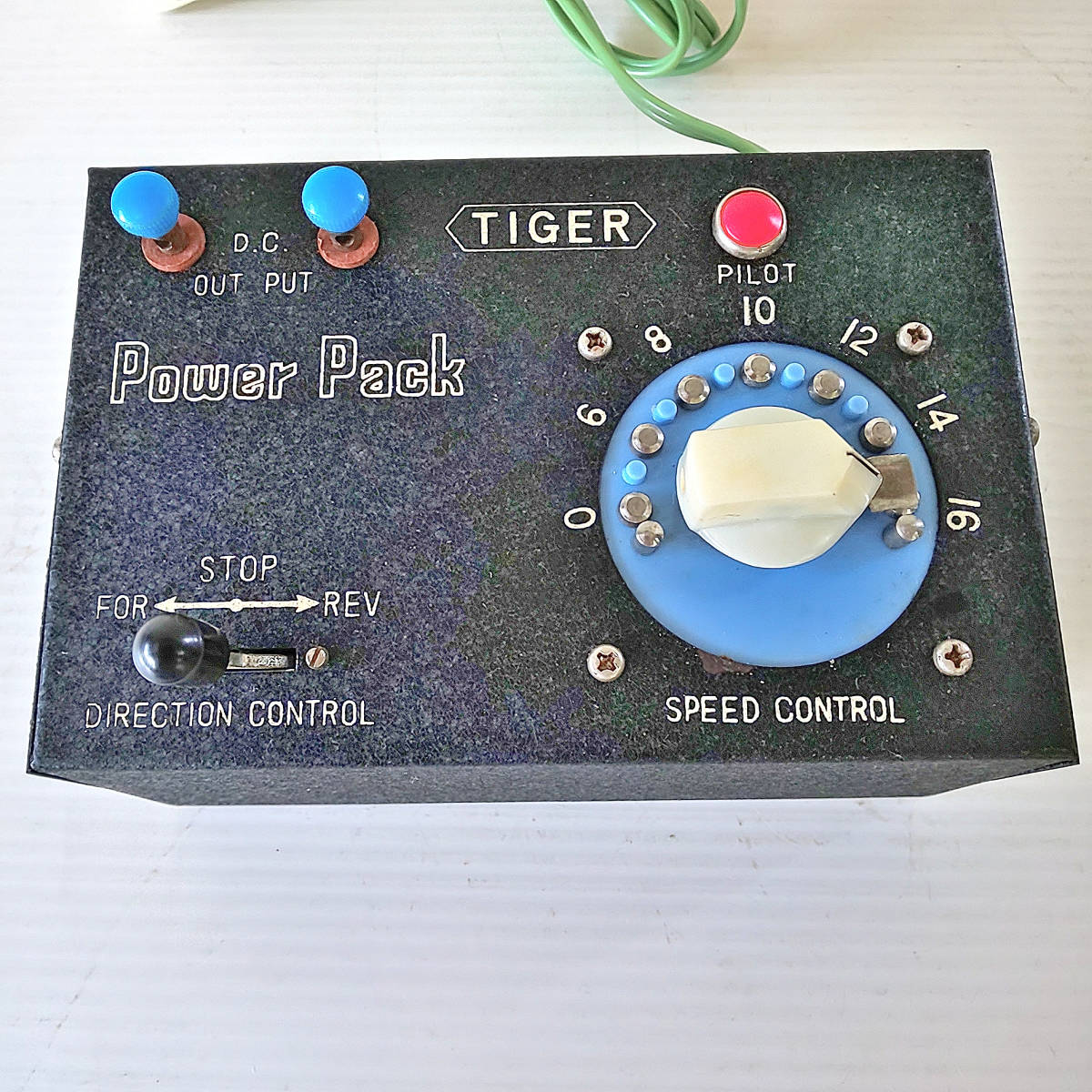 *TIGER Tiger POWER PACK power pack railroad model Showa era 30 period? box attaching electrification verification settled 